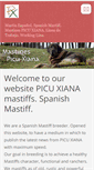 Mobile Screenshot of mastinespicuxiana.com