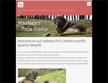 Tablet Screenshot of mastinespicuxiana.com